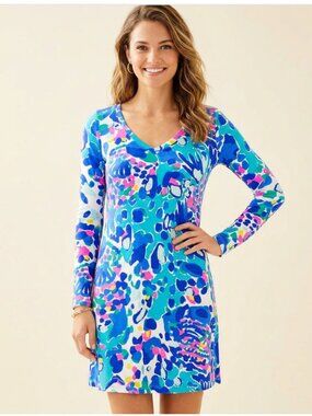 Lilly Pulitzer xxs Paradis Dress in Hit The Spot Print Size GUC